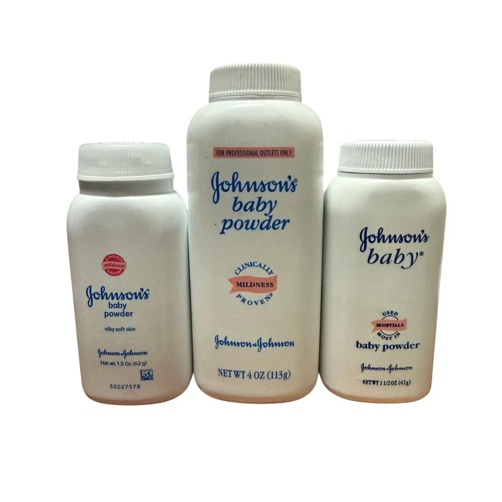Vintage Johnson's Baby Powder Original W/ Talc Formula Collectible Lot